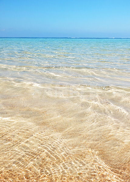 透き通る海のA4サイズ素材