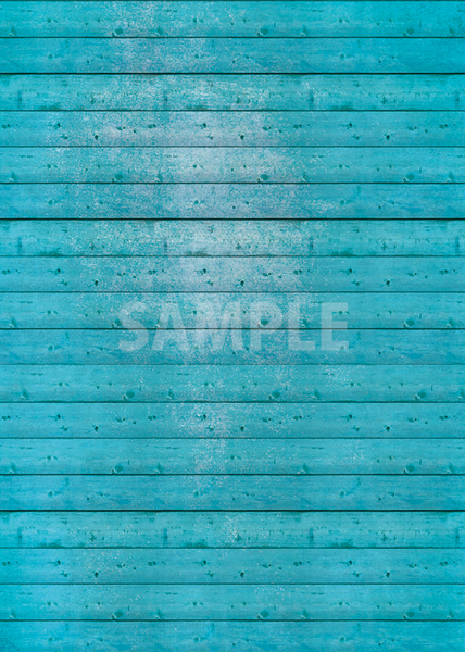 青色の板の間・木材のA4サイズ背景素材