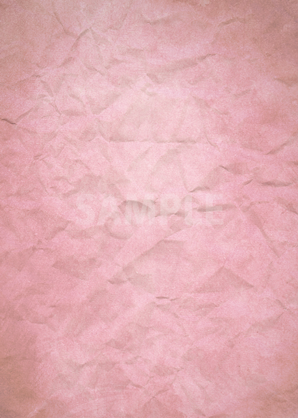 ピンク色のくしゃくしゃな紙のA4サイズ背景素材