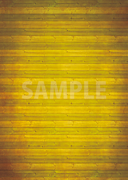 黄色の縞々ウッド・木目のA4サイズ背景素材