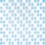 かすれた水色のアーガイルチェック柄のA4サイズ背景素材