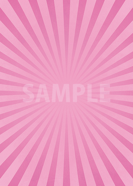 ピンク色の集中線のA4サイズ背景素材