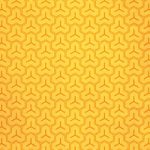 オレンジ色の毘沙門亀甲・和柄のA4サイズ背景素材