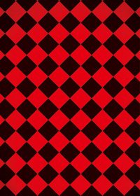 赤と黒のハーリキンチェック柄のA4サイズ背景素材
