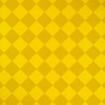 黄色のハーリキンチェック柄のA4サイズ背景素材
