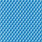 青色の三角が並び立体的に見えるA4サイズ背景素材