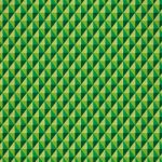 緑色の三角が並び立体的に見えるA4サイズ背景素材