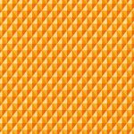 オレンジ色の三角が並び立体的に見えるA4サイズ背景素材
