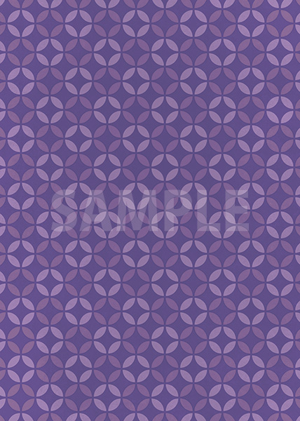 紫色の七宝柄A4サイズ背景素材データ