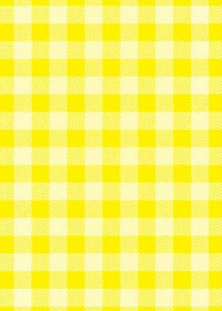 黄色のシェパードチェック柄A4サイズ背景素材