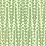 緑と白の青海波柄A4サイズ背景素材
