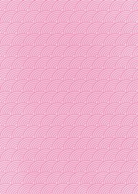 斜めに傾いたピンク色の青海波柄A4サイズ背景素材
