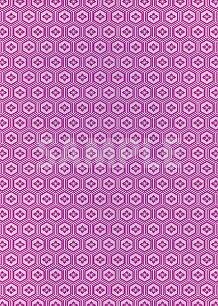 紫色の亀甲柄A4サイズ背景素材