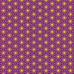 紫と黄色の麻の葉柄A4サイズ背景素材