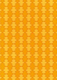 オレンジ色の松皮菱柄A4サイズ背景素材