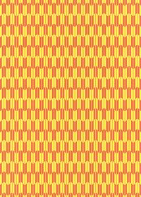 黄色とオレンジ色の矢絣・和柄のA4サイズ背景素材