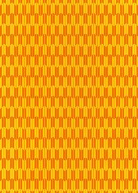 オレンジ色の矢絣・和柄のA4サイズ背景素材
