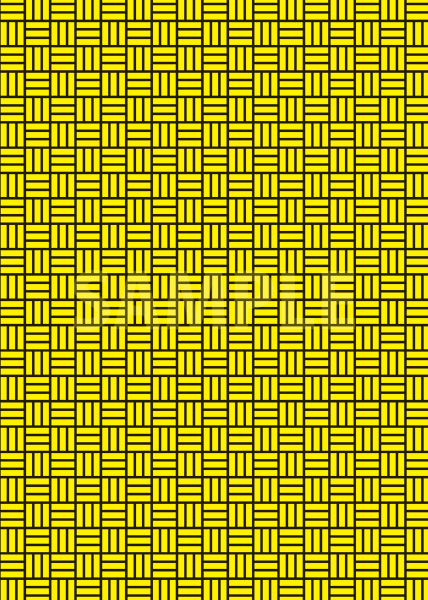 黒と黄色の算崩し模様・和柄のA4サイズ背景素材