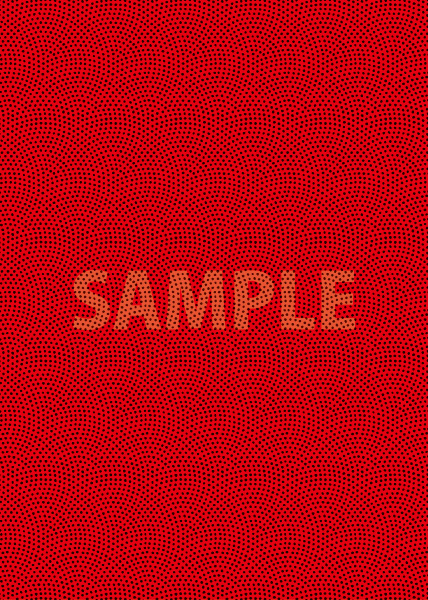赤と黒の鮫小紋模様・和柄のA4サイズ背景素材