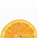 カットオレンジのA4サイズ背景素材