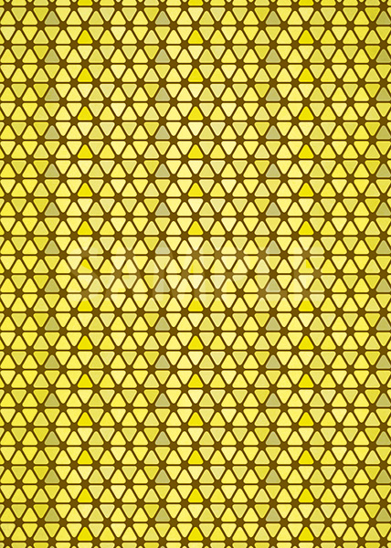 黄色のトライアングルが並ぶA4サイズ背景素材