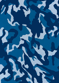 ブルー系の迷彩・カモフラージュ柄のA4サイズ背景素材 | 【無料・商用