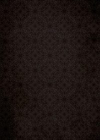 黒いアラベスク柄のA4サイズ背景素材