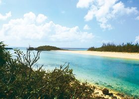 海と空のA4サイズ背景素材