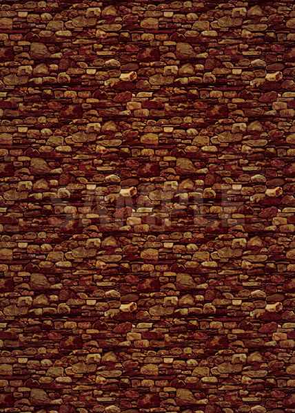 茶色の石ブロックのA4サイズ背景素材