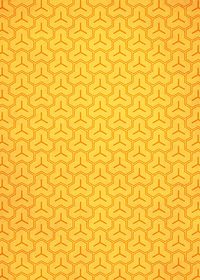 オレンジ色の毘沙門亀甲・和柄のA4サイズ背景素材