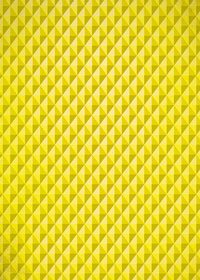 黄色の三角が並び立体的に見えるA4サイズ背景素材