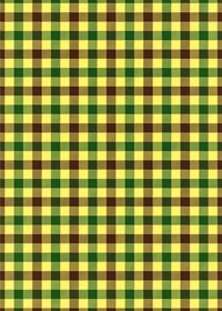 茶・緑・黄色のガンクラブチェック柄A4サイズ背景素材