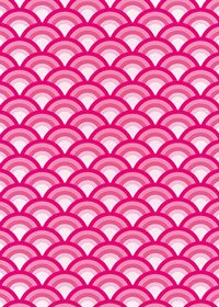 ピンク色の青海波柄A4サイズ背景素材