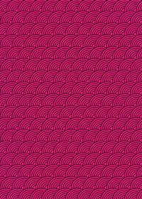 斜めに傾いた黒とピンク色の青海波柄A4サイズ背景素材