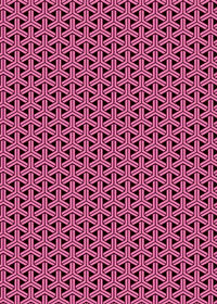 ピンクと黒の組亀甲柄A4サイズ背景素材