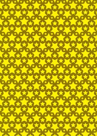 黄色の星が並ぶA4サイズ背景素材