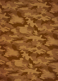 茶色の迷彩・カモフラージュ柄のA4サイズ背景素材