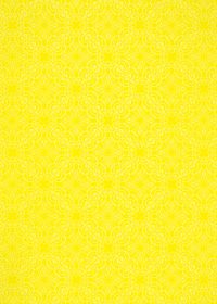 黄色のアラベスク柄のA4サイズ背景素材