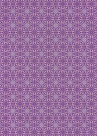 紫色の西洋風模様のA4サイズ背景素材
