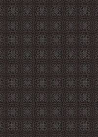 黒い西洋風模様のA4サイズ背景素材