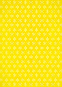 黄色の雪の結晶柄A4サイズ背景素材