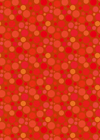 赤色のマルチドット柄A4サイズ背景素材