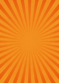 オレンジ色の集中線のA4サイズ背景素材